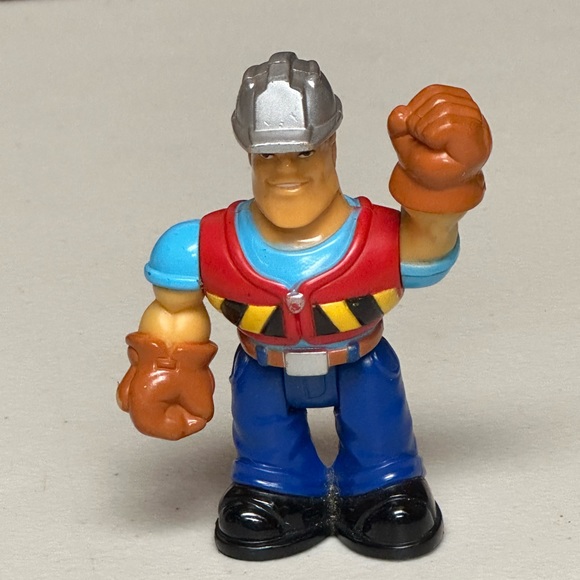 Paw Patrol Metallic Rubble Figure Action and Mattel Construction Worker Figure - Picture 7 of 14